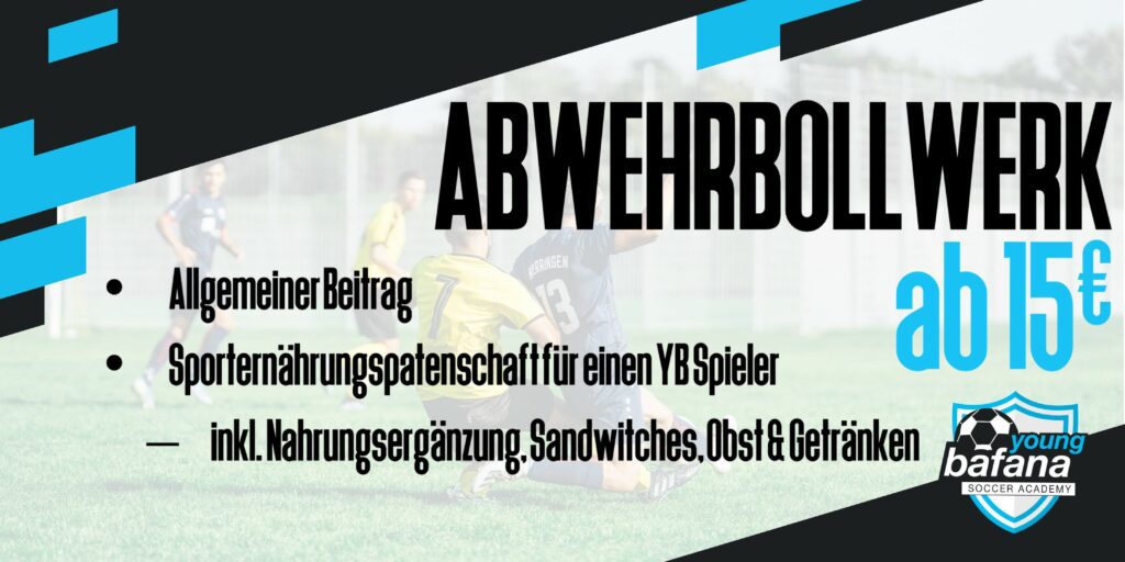 Info grafic for the Abwehrbollwerk membership of the Young Bafana Family Club.